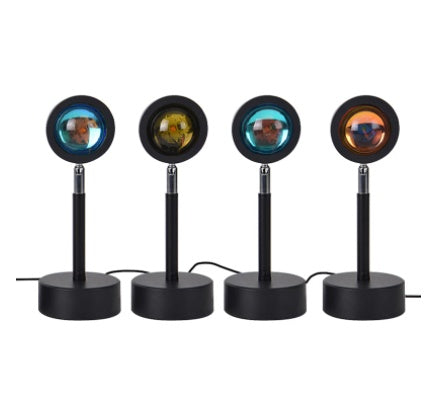 Sunset Lamp Photo Scene Projection Atmosphere Background Light