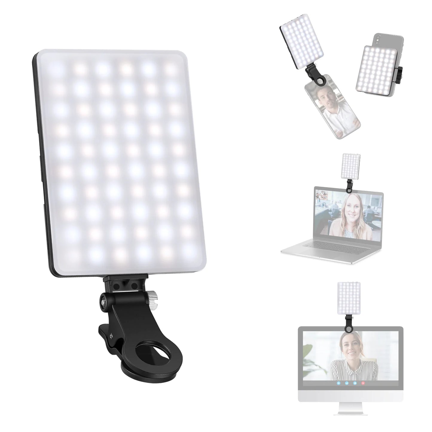 Selfie Light with Front and Back Clip