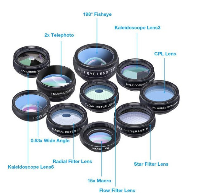 10 in 1 Mobile Lens Kit