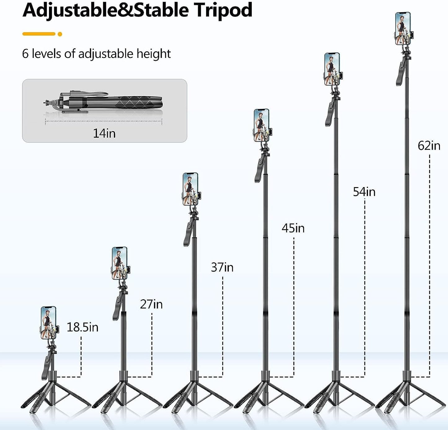 Mobile Phone 5 ft Tripod